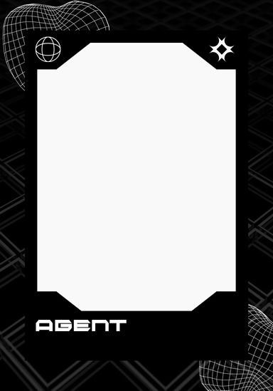Agent Frame - Black Dyeable Deco
