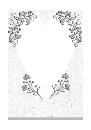 vintage heart (dye flowers)