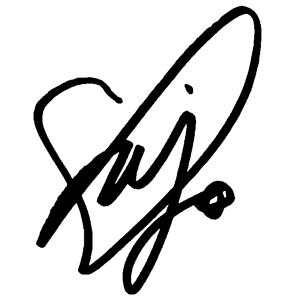weki meki sei signature (white w/ black outline)