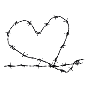 barbed wire heart