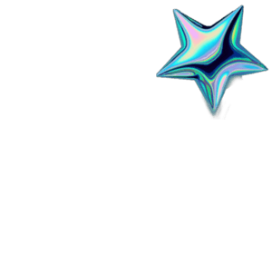 3D holographic blue star