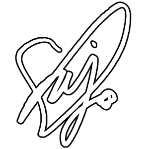 weki meki sei signature (white w/ black outline)