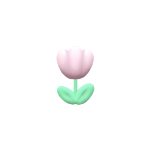 3D tulip cute