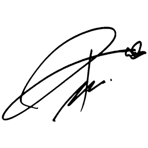 weki meki rina signature (black w/ white outline)