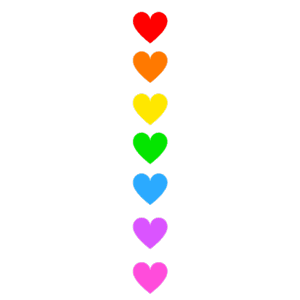Rainbow Heart Chain