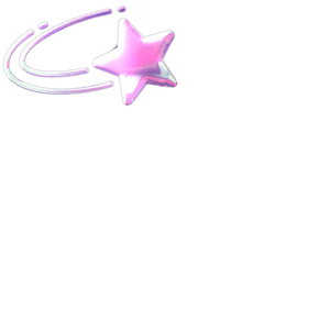 3D star pink