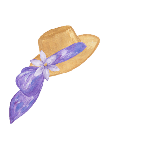 summer hat purple