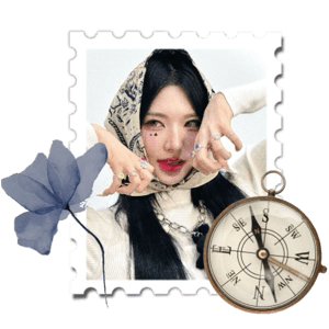 xinyu post card with flower 