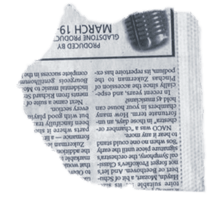 part of newspaper