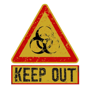 keep out sign