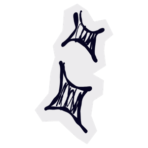 dark blue doodle 6